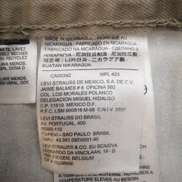 Levi's 505 Men's Size 36/32 Tan Straight Leg Zipper & Button Closure Jeans - Picture 5 of 13